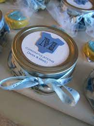 Pin By Jeaniousness On I Made These Baby Shower Grey Baby Shower Baby Shower Favors