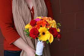 You can see another items of this gallery of 50+ beautiful fall wedding bouquets with sunflowers ideas below. Calla Lily Bouquet Hand Tied Wedding Bouquet Gerbera Daisy Bouquet Fall Color Wedding Bouquets Bridal Bouquet Minneapolis Gerbera Daisy Fall Colors Hand Tied Bouquet Fun Bouquet Calla Lily Daisies Luna Vinca