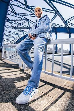 Building a balanced look around iconic BAPE footwear., AI generated