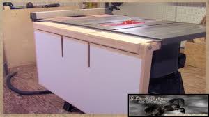 Make A Table Saw Out Feed Table Craftsman Table Saw Table Saw Extension Diy Table Saw