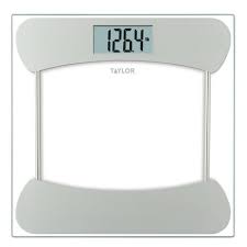 It has a 12.25 inch square glass platform. Digital Glass Scale With Stainless Steel Accents Clear Taylor Target
