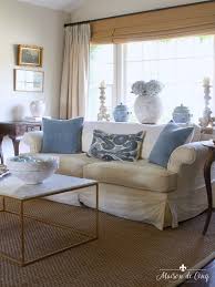 A living room is the heart of a home, a place for entertaining, relaxing, and spending time with loved ones. French Country Summer Home Tour In Cool Shades Of Blue