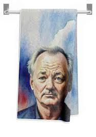 Bill Murray, Actor #1 Bath Towel by John Springfield