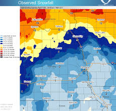 48 Hour Snow Totals Ending 7 Am 4 15 18