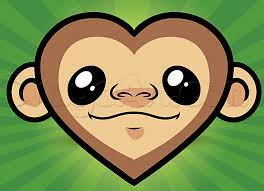 How To Draw A Monkey Heart Drawings Guided Drawing Draw