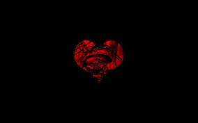 You could download and install the wallpaper as well as use it for your desktop computer. Hd Wallpaper Heart Minimalism Black Red Artwork Black Background Heart Shape Wallpaper Flare
