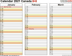 Get and print excel calendar for 2021. Canada Calendar 2021 Free Printable Excel Templates