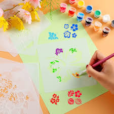 A flower paper template pattern is essential when you're cutting out a large number of petals for your crepe flowers. Buy 12 Pieces Hibiscus Stencil Hawaiian Flower Painting Templates Flowers Stencil Large Flower Floral Stencils For Scrapbooking Drawing Diy Art Craft Drawing And Wood Wall Home Decor 6 X 6 Inches Online