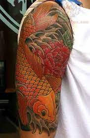 Koi Fish Tattoo On Arm Koi Fish Tattoo Koi Tattoo Tattoos