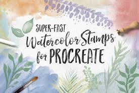 Watercolor Stamps For Procreate Procreate Brushes Free Watercolor Stamps Procreate Brushes