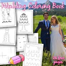 Show your kids a fun way to learn the abcs with alphabet printables they can color. Printable Wedding Coloring Activity Book Free Word Work