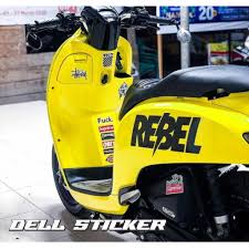 It jou res and dev, vol.3, no.2, maret 2019 : Beli Stiker Motor Scoopy Rebel Sticker Scoopy Keren Open Bo Bacot Suprime Genio Nmax Pcx Yamaha Honda Seetracker Indonesia