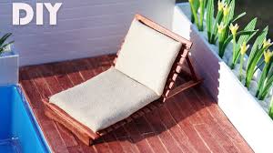 Diy Miniature Pool Lounge Chair Tutorial For Dolls Nendoroid Lps And Pool Lounge Chairs Pool Lounge Miniatures