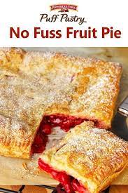 No Fuss Fruit Pie Puff Pastry Recipe Puff Pastry Recipes Dessert Pastries Recipes Dessert Pepperidge Farm Puff Pastry