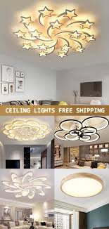 Modern Crystal Led Ceiling Lights For Living Room Bedroom Home Deco Ceiling Lamp Bedroom In 2020 Led Ceiling Lights Living Room Lighting Ceiling Lights
