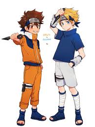 Tai As Naruto Yamato As Sasuke Digimon Digimon Digital Monsters Digimon Adventure
