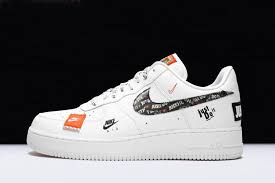 Nike Air Force 1 07 Premium Just Do It White Black Total Orange Ar7719 100 Nike Air Force Ones Nike Air Nike Air Force