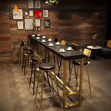 Anchor your dining space in contemporary style with this pub table set. China Restaurant Furniture Modern Ktv Removable Metal Bar Table Set China Dining Furniture Bar Table Set