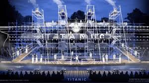 titanic' musical production on a lake