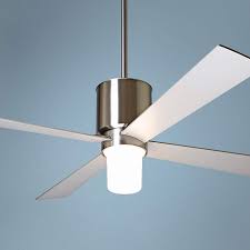 These fans are located in gym. 50 Modern Fan Lapa Bright Nickel Led Ceiling Fan 43h97 Lamps Plus