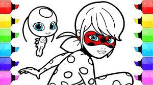 Miraculous ladybug coloring page how to draw and color marinette. Miraculous Ladybug Coloring Pages How To Draw And Color Ladybug And Cat Noir Coloring Book Youtube