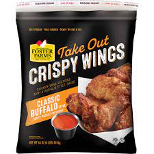 Since everyone else wanted wings and they can only make so much at one time, i waited about 25 minutes around 6pm on a friday. Foster Farms Take Out Crispy Chicken Wings Classic Buffalo 4 Lbs