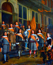 Dutch Militia Company First Anglo Dutch War Historical Illustration War Art Anglo Dutch Wars