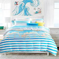 Bedbay ocean bedding set beach themed duvet cover set teal blue ocean sea life pattern coastal bedding sets queen for boys girls 1 duvet cover 2 pillowcases (beach, queen) 4.3 out of 5 stars 672 $43.69 $ 43. Beach Duvet Covers Huge List Of Beach Themed Duvet Covers To Complete The Bedroom In Your Beach Home Ch Tropical Bedding Sets Bedding Sets Tropical Bedding