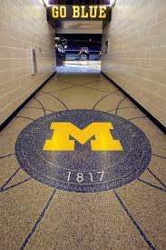 University Of Michigan Crisler Center Terrazzo Terrazzo Flooring University Of Michigan