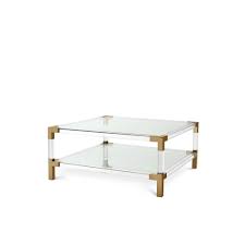 If i scrolled too fast, i might have missed it. Eicholtz 111983 Coffee Table Royalton Clear Acrylic Brushed Brass Finish Ideas4lighting