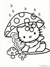 Kleurplaat Hello Kitty Paddenstoel Hello Kitty Colouring Pages Hello Kitty Coloring Kitty Coloring