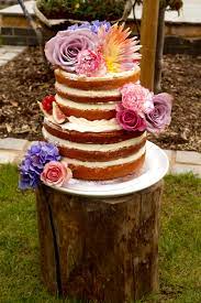 Here is how i made the sewing machine. Naked Cake With Fresh Flowers Bakedbyh