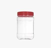 Food grade cylinder clear 32oz PET plastic pickle jar with ...