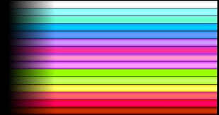 florecent color chart of egl brand neon tubes for more