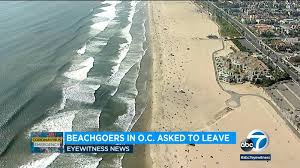 The nsw government announced any beach with more than 500 should be closed. Coronavirus California Orange County Conducts Beach Sweeps After Governor Gavin Newsom Orders Countywide Closures Abc7 San Francisco