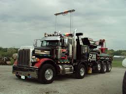Modern Wrecker Safety Lights Car Hauler Trailer Trucks Big Trucks