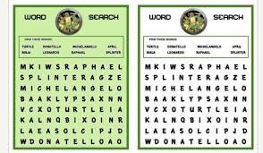 Pin By Tabetha Schwind On Birthday Party Ideas Turtle Party Ninja Turtle Party Word Find