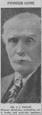 Dr Joseph Irwin Pogue (1848-1940)