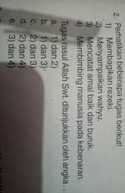 Adapun tugas para nabi dan rasul adalah sebagai berikut: Tugas Rasul Allah Swt Ditunjukkan Oleh Angka Brainly Co Id