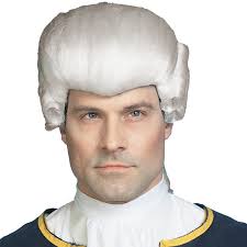 Funny Wigs Skeleteen George Washington White Rubber Wig