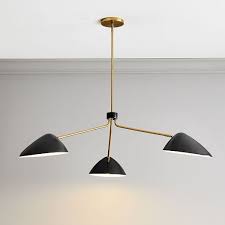 Curvilinear Mid Century Chandelier