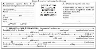 Contract Vanzare Cumparare Auto