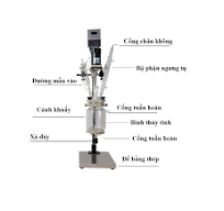 Lò phản ứng hóa học DGR thủy tinh 2 lớp - VietBioLab.com