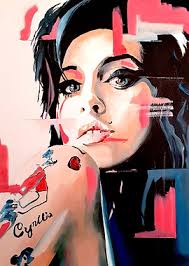 Amy Winehouse 01' Poster, picture, metal print, paint by Sean Wales