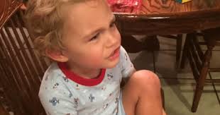 Toddler tells parents 'I can't live like this' after they try to take off a  plaster