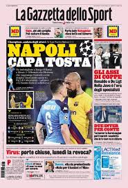 Prima pagina del corriere dello sport. La Prima Pagina Della Gazzetta Dello Sport Del 26 02 2020 Sport