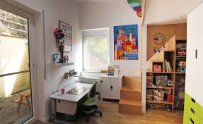 Umbau Kinderzimmer Einbau 2 Ebene Treppe Regal Ikea Stuva Schreibtisch Moll Apartment Seating Loft Bed Interior Design Examples