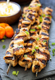 Jerk Chicken Skewers With Mango Habanero Sauce Full Of Caribbean Flavor And Just The Right Amount Of Heat Chicken Skewers Fodmap Recipes Best Chicken Recipes