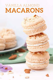Vanilla Almond Macarons Sprinkles For Breakfast Recipe Food Macaron Recipe Desserts
