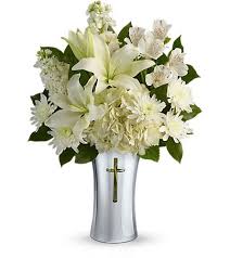 Tried thier concentrate it was terrific. Sacred Cross Vase In White Delray Beach Fl Florist